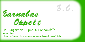 barnabas oppelt business card